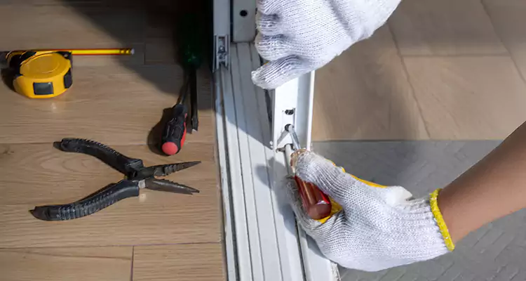 Backyard Sliding Door Track Repair in Gainesville, FL