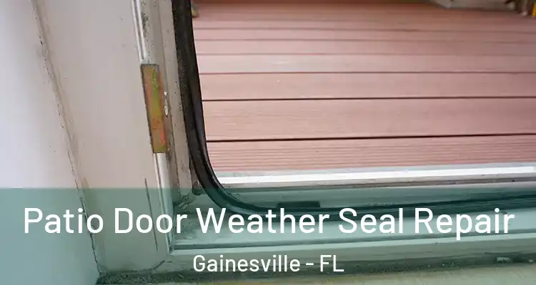 Patio Door Weather Seal Repair Gainesville - FL