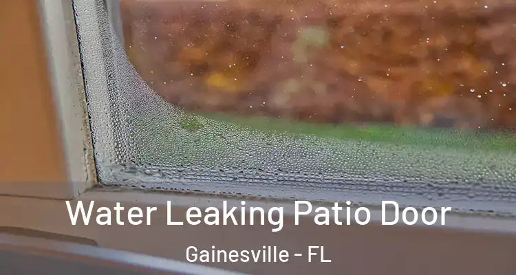 Water Leaking Patio Door Gainesville - FL